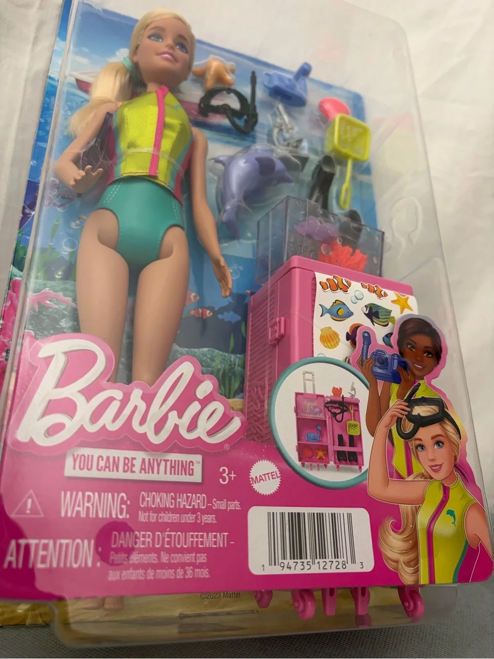 Barbie Marine Biologist Doll Snorkel Set Ocean Career Doll New/box Mattel(F226)